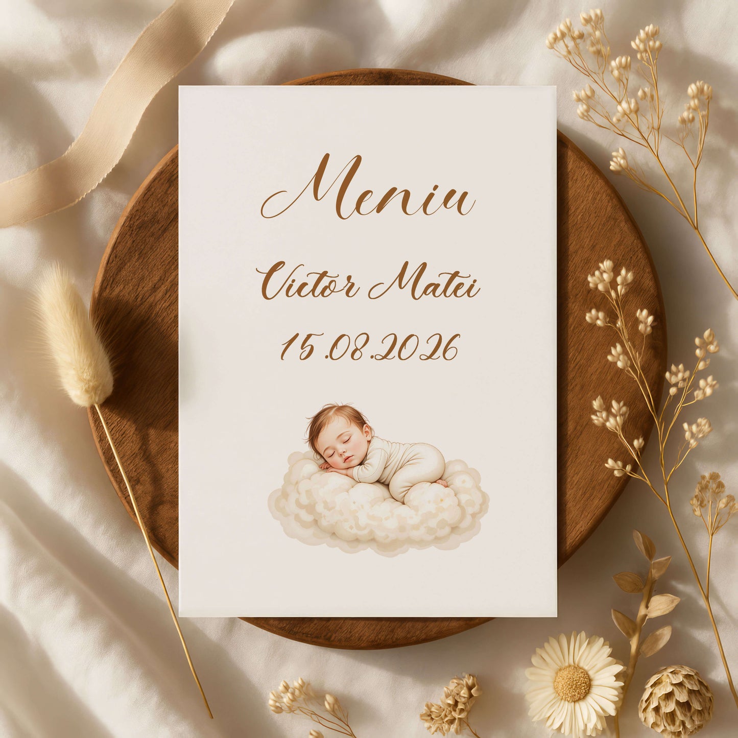 Meniu Botez Baiat Bebelus Dormind