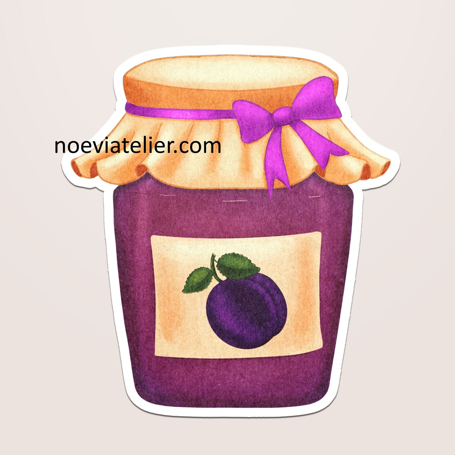 Stickere Individuale - Borcan Gem Prune