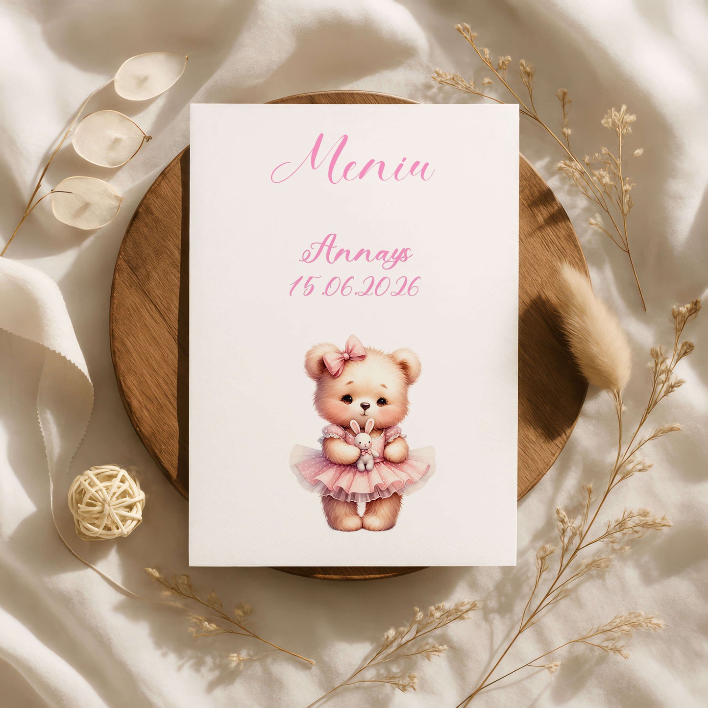 Meniu Botez Fetite Ursulet