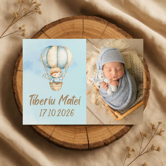 Magnet Botez Baiat Ingeras in Balon