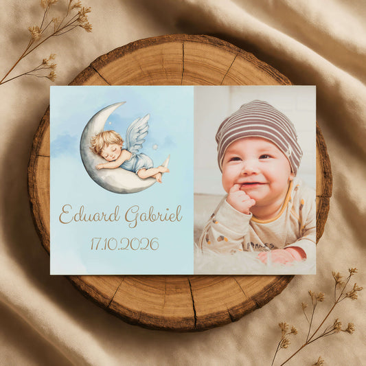 Magnet Botez Baiat Ingeras pe Luna