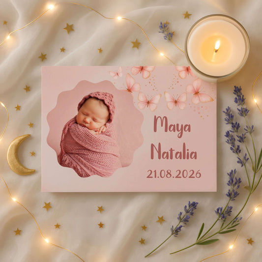 Magnet Botez Fetita Fluturi