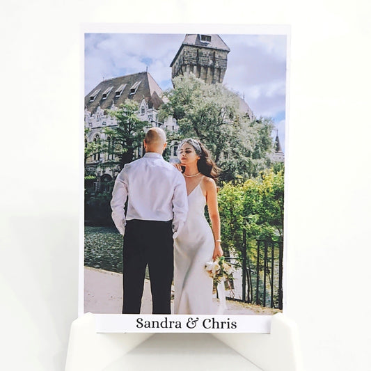 magnet nunta personalizat poza