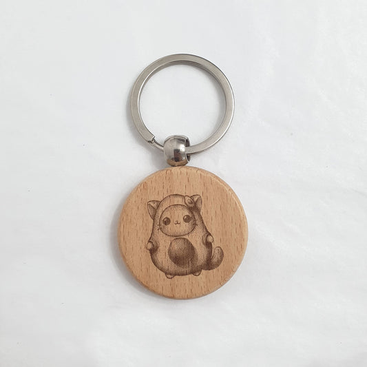 breloc pisicuta in costum avocado