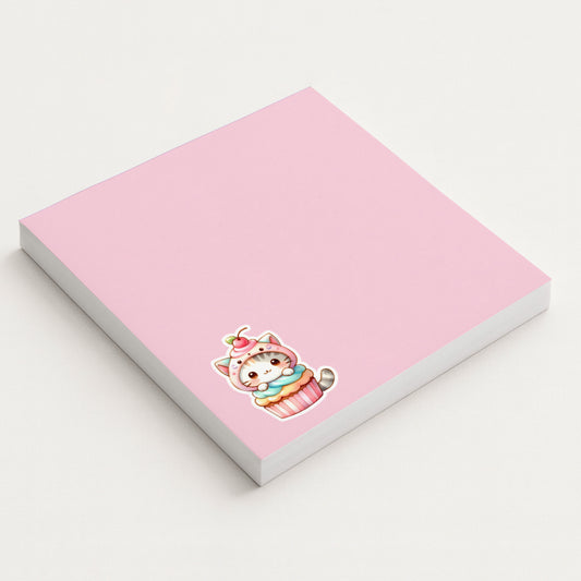 Notepad Patrat Pisicuta Cupcake