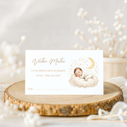 Plic de Bani Botez Baiat