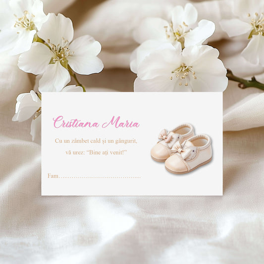 Plic de Bani Botez Fetita Botine