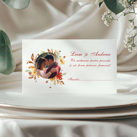 Plicuri de bani Nunta Flori Stil Boho mat