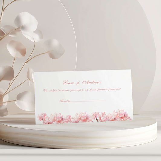 Plic de bani Nunta Flori Elegante