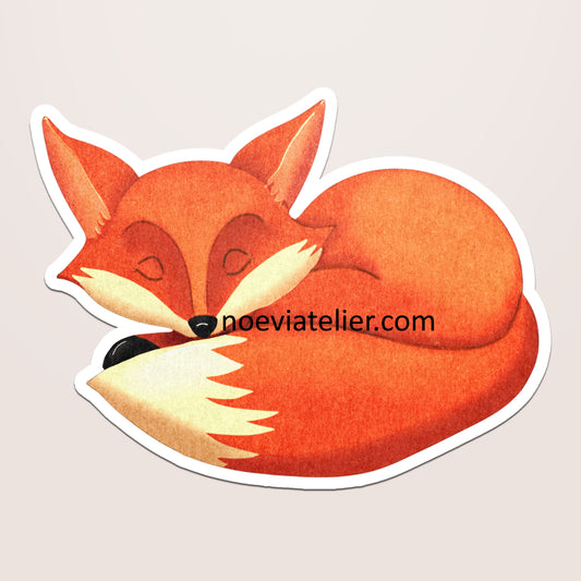 Stickere Individuale - Vulpita Dormind